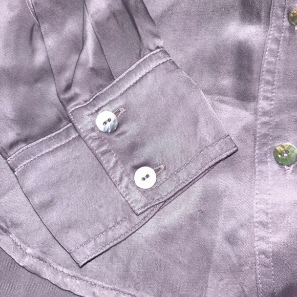 Cloth & Stone |‎ Anthropologie | Womens Small | Mauve Utility Button Down - Picture 9 of 13